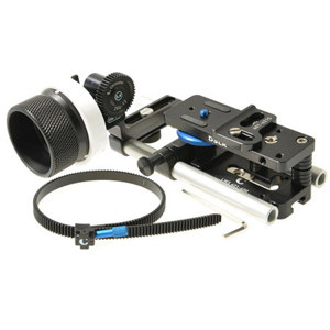  Chrosziel StudioRig Follow Focus Basic Kit for DSLR Cameras, Includes Gearwheel Mod. 0.8, Flexible Gear Ring, Light Weight Support System 