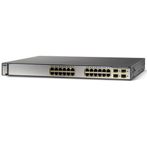 Cisco Catalyst 3750 24 Ports 10/100/1000T PoE Ethernet Switch WS-C3750G-24PS-E