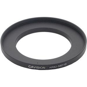  Cavision Medium-Thick Step-Up Ring, Front 82mm Thread (85mm OD), Rear 58mm Thread, Depth 10mm 
