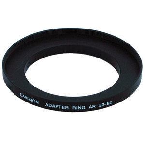  Cavision Thin Step-Up Ring, Front 82mm Thread (85mm OD), Rear 62mm Thread, Depth 6mm 