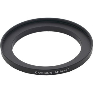  Cavision Medium-Thick Step-Up Ring, Front 82mm Thread (85mm OD), Rear 67mm Thread, Depth 10mm 