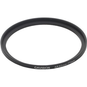  Cavision Thin Step-Up Ring, Front 82mm Thread (85mm OD), Rear 77mm Thread, Depth 6mm 