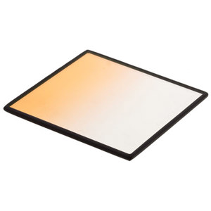  Cavision 3x3" Graduated Orange Glass Filter, 2mm Thickness 