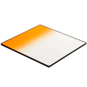  Cavision 5x5" Graduated Orange Glass Filter, 4mm Thick 