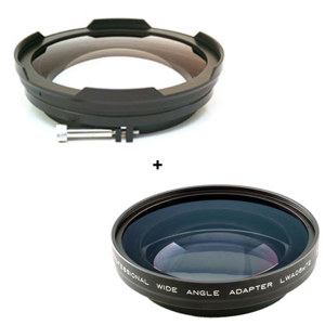  Cavision BWA07X117 0.7x Wide Angle Adapter with LWA06X72 0.6x Wide Angle Adapter Combo 