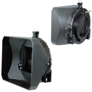  Cavision 4x4" Hard Shade Matte Box with Textured Finish, Original Clamp-on Back Mount: 100mm, 2 Filter Stages, Two ABS 6mm Filter Trays. 