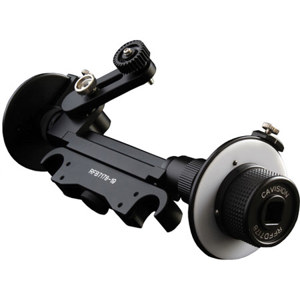  Cavision Mini Dual Wheel Follow Focus for 19mm Rods, Fujinon Gear, 104mm (4.09") Rail Distance 