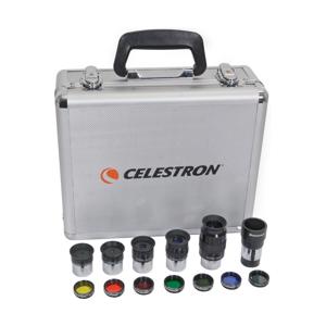  Celestron Accessory Kit with 5-1.25" Plossls, 1.25" 2x Barlow & 1.25" Filter Set. 