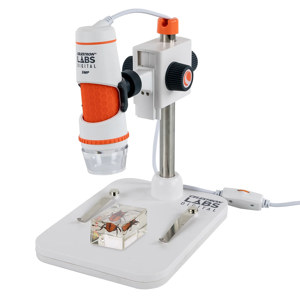  Celestron Handheld Digital Microscope Pro, 5MP, CMOS Sensor, 1sec to 1/1000 sec Shutter Speed, 20x-200x Magnification Ratio 