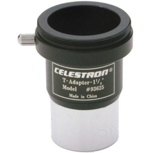  Celestron Universal 1-1/4" T-Adapter. Fits (drop in style) any type of Telescope that uses a 1-1/4" Focuser or Visual Back. 