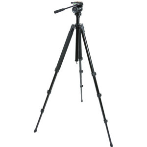  Celestron TrailSeeker 4-Section Tripod, 9lbs Load Capacity, 70.5" Maximum Height, 2-Way Fluid Pan Head 
