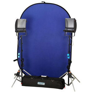  Cool-Lux Chroma Key Blue / Green Screen Kit 