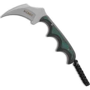  CRKT Folts Minimalist Keramin Fixed Blade Knife, Polished Resin Infused Fiber Handle 