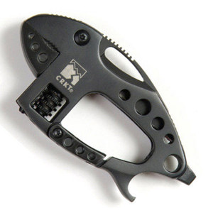  CRKT Li'l Guppie Multi-Tool Knife, Razor-Sharp Plain Edge, Slip Joint Lock Type, Black 