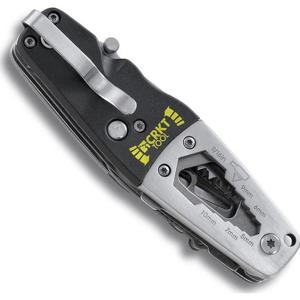  CRKT Tool Van Hoy Designed Multi-Tool - Screwdrivers (Phillips & Standard), Plain Knife, Saw Blade, Standard Bits, Wrenches, Wire Strippers 