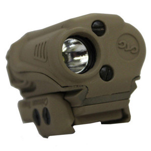  Crimson Trace Universal Rail Master 100 Lumen LED Tactical Light for Rail-Equipped Pistols and Rifles, Coyote Tan Cerakote 