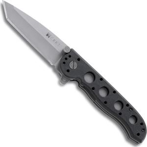  CRKT M16 Z Series Mini Tanto 3" Combo Blade Folding Pocket Knife, Glass Filled Nylon Handle, AutoLAWKS Safety System 