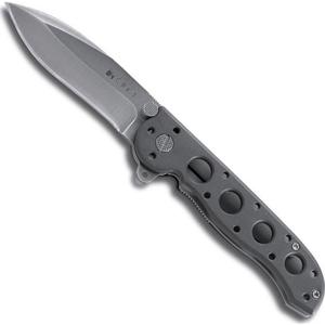  CRKT M21  Folder, Deep Bellied Spear Point 3" Plain Blade Folding Knife, Aluminum Handle , AutoLAWKS Safety System, Flipper 