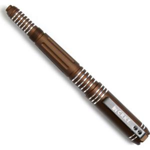  CRKT Elishewitz Aluminum Tao Pen, Brown with Bright Grooves 