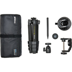  Cullmann 6-Piece Flexx Touring Set with Nanomax 200T Tripod, Suction Pod, Anodized Earth Spike 