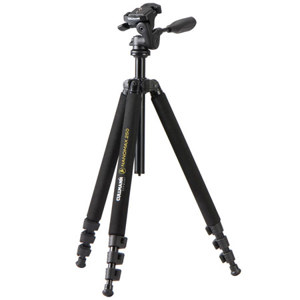  Cullmann Nenomax 250 Aluminum Tripod with 3-Way Quick Release Head, Supports: 6.6 lbs, Max Height 55" 