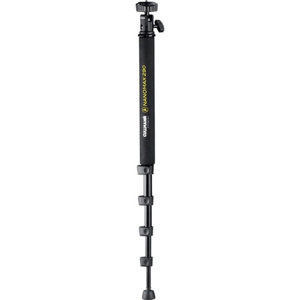  Cullmann Nanomax 290 Monopod with Mini Ball Head, Five Leg Sections, Adjustable Angle Rubber Foot, Foam Comfort Grip 