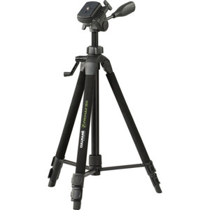  Cullmann Primax 150 Aluminum Tripod with 3-Way Pan Head, Geared Center Column, Quick Release Plate, Max Height 53", Supports 6 lbs 