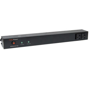 CyberPower 20A 12 Outlet (2 Front/10 Rear) Surge Suppressor, NEMA L5-20P Plug: Picture 1 regular