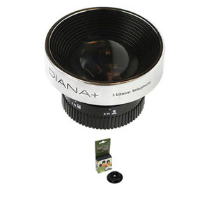  Lomography 110mm Soft Telephoto Lens with Lens Adapter for Canon EOS Mount 