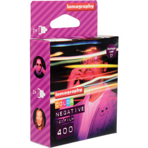 Lomography 3-Pack of 400 ISO Color Negative 120mm Film: Picture 1 regular