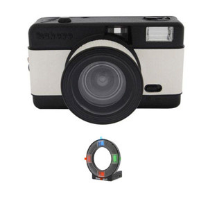 Lomography FishEye Point-n-Shoot 35mm (Black) Camera Kit CZLFEBRFK