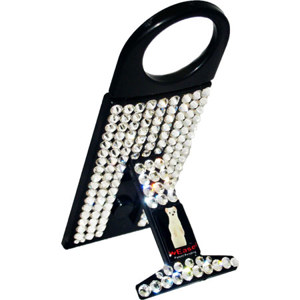 wEASEL Smartphone Stand with Retractable Hanger, Black Jeweled: Picture 1 regular