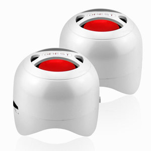 Dbest Duo Bluetooth Rechargeable Mini Speaker Set PS4003BT-GW