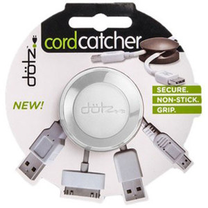 Dotz Cord Catcher for Cord and Cable Management, White: Picture 1 regular
