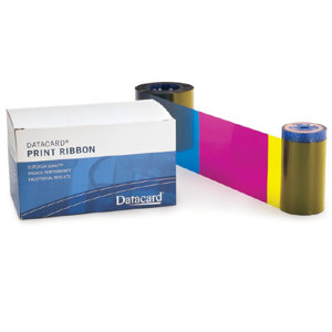 Datacard KTT Monochrome with Topcoat Ribbon Kit, 750 Prints, Black: Picture 1 regular