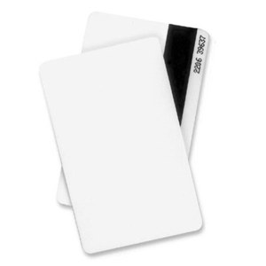  Datacard Plastic ID Card, CR80/30, PVC Composite, 500 Cards, White 