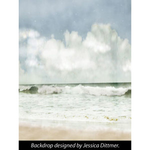  Denny Manufacturing 8x8' Magical Sea Freedom Cloth Backdrop 