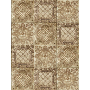Denny Manufacturing 10x20' Euromix Ivory Tile Freedom Cloth Backdrop CPM6625
