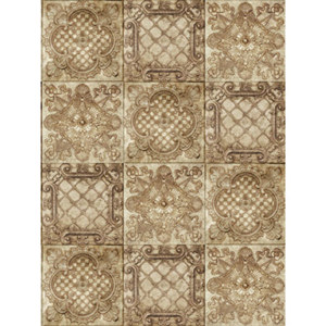 Denny Manufacturing 5x7' Euromix Ivory Tile Freedom Cloth Backdrop CPM662557