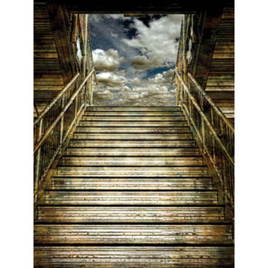  Denny Manufacturing 5x7' Stadium Steps Freedom Cloth Backdrop 