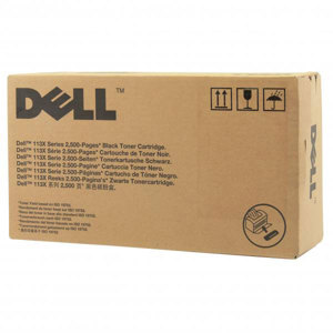  Dell 1500 Pages Black Toner Cartridge for 1130/ 1130n/ 1133/ 1135n Laser Printers 