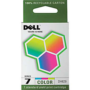  Dell DH829 Yellow, Cyan & Magenta Ink Color Cartridge 