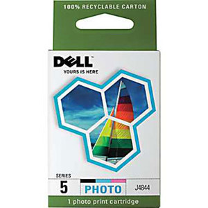  Dell J4844 Photo Color Ink Cartridge, Black, Lite Cyan, Lite Magenta. 