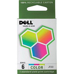  Dell Series 6 Color Ink Cartridge for 725/810 All-in-One Printer, 104 Pages Yield 