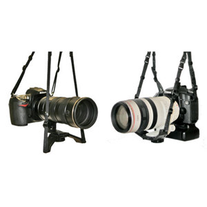  DeluxGear LC Lens Cradle with Neo Duet Camera Strap Combo Pack 