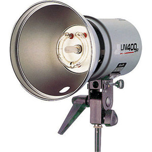  Dynalite UNI400JR Monolight Kit with Jack Rabbit Battery Pack II & Connecting Cord 