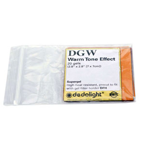  Dedolight Warmtone Gel Set for the 100 / 150 Series Lights, Set of 24 Filters. 