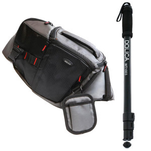  Dolica SB-015 Series Professional Sling, Black, and WT-1003 67" Monopod Kit 