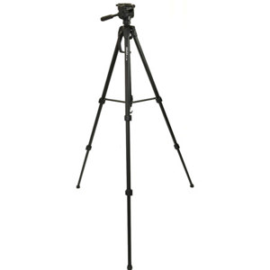  Dolica 68" Lightweight Tripod with 3 Way Pan Head, 3 Position Leg Angle Adjustment Locks, Supports 8 Lbs. 