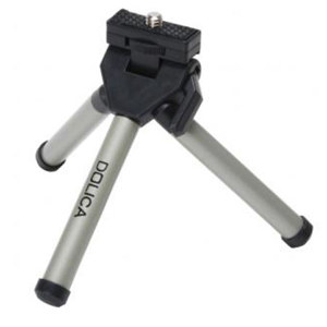  Dolica Wt-0121 3.2" Tabletop Aluminum & Plastic Tripod for Point & Shoot Cameras 